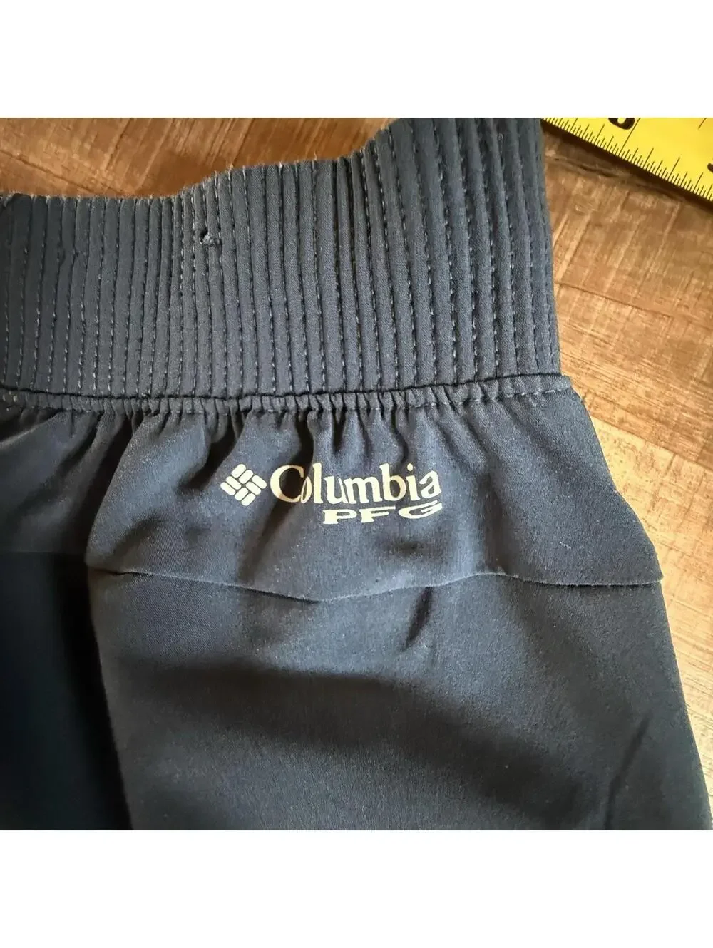 Columbia PFG Omni Shade Pull-on Drawstring Pants Navy Blue UPF 50 Fishing Medium